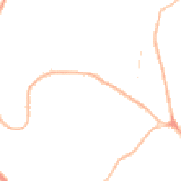 Night-time road noise heatmap for CV6 7EA
