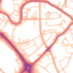 Daytime road noise heatmap for CV6 7GF