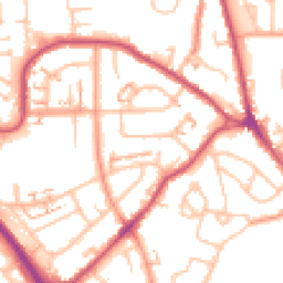 Daytime road noise heatmap for CV6 7HE