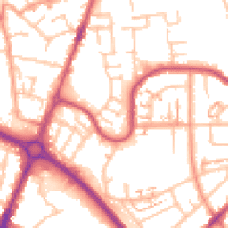 Daytime road noise heatmap for CV6 7NR