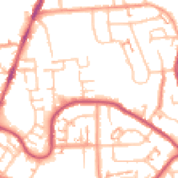 Daytime road noise heatmap for CV6 7PJ