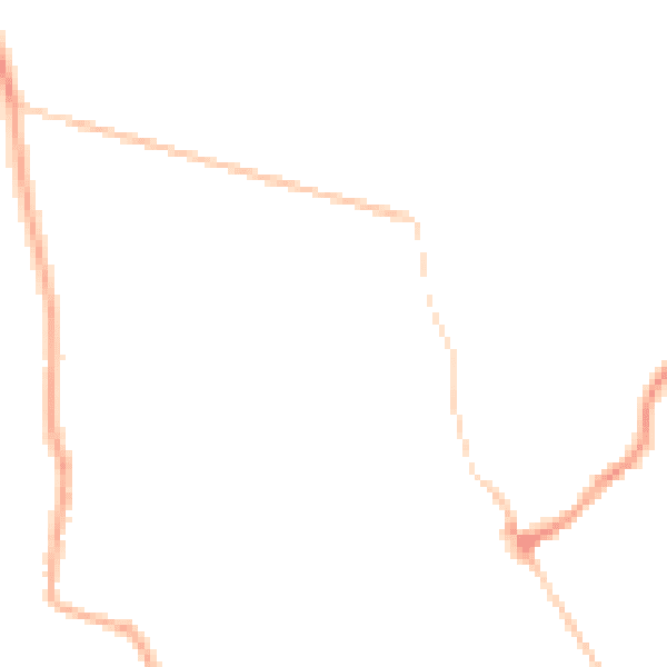 Night-time road noise heatmap for CV8 1AH