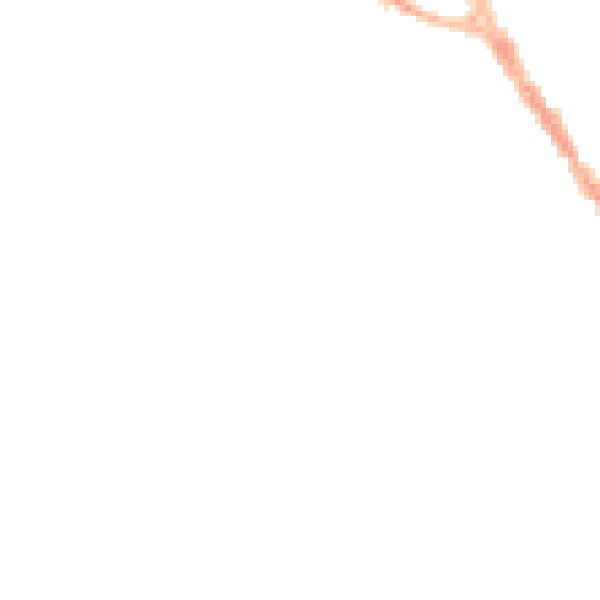 Night-time road noise heatmap for CV8 1DJ