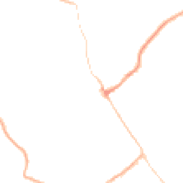 Night-time road noise heatmap for CV8 1LE