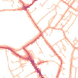 Daytime road noise heatmap for CV8 1LW