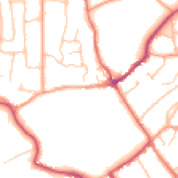 Daytime road noise heatmap for CV8 1LY