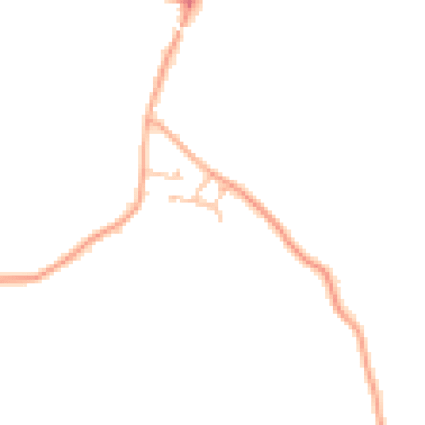 Daytime road noise heatmap for CV8 1TP