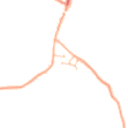 Daytime road noise heatmap for CV8 1TS