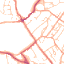 Daytime road noise heatmap for CV8 2GX