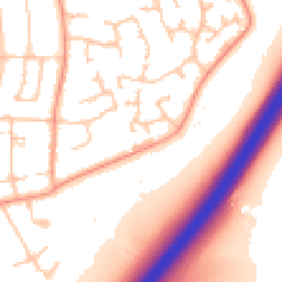 Daytime road noise heatmap for CV8 2PU