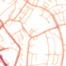 Daytime road noise heatmap for CV8 2SS