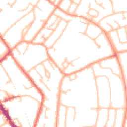 Daytime road noise heatmap for CV8 2SZ
