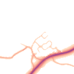 Daytime road noise heatmap for CV8 3BU