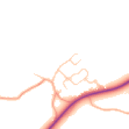 Daytime road noise heatmap for CV8 3BW