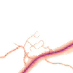 Daytime road noise heatmap for CV8 3BX
