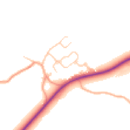 Daytime road noise heatmap for CV8 3JB