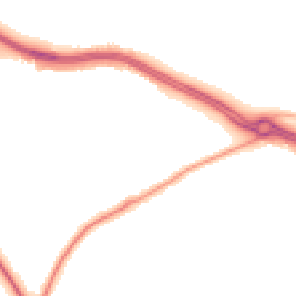 Night-time road noise heatmap for CV8 3QD