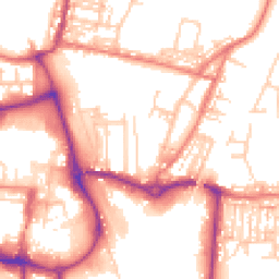 Daytime road noise heatmap for CW1 2AL