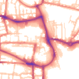 Daytime road noise heatmap for CW1 2DR