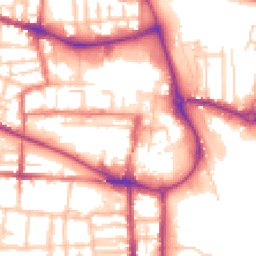 Daytime road noise heatmap for CW1 2LB