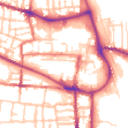 Daytime road noise heatmap for CW1 2LE