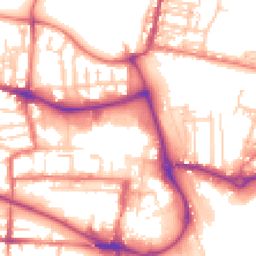 Daytime road noise heatmap for CW1 2NG