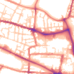 Daytime road noise heatmap for CW1 2PY