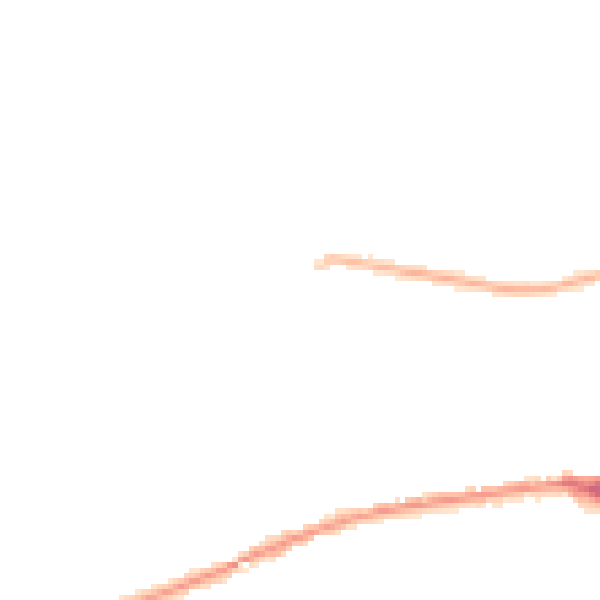 Night-time road noise heatmap for CW1 3FR