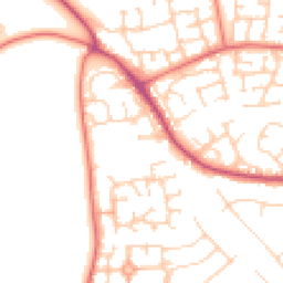 Daytime road noise heatmap for CW1 3PS
