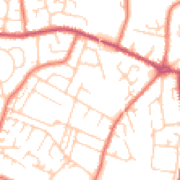 Daytime road noise heatmap for CW1 3SY
