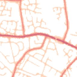 Daytime road noise heatmap for CW1 3ZB