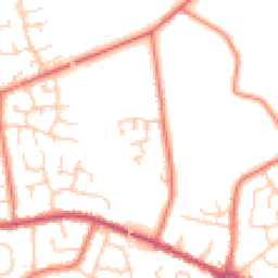 Daytime road noise heatmap for CW1 4LP