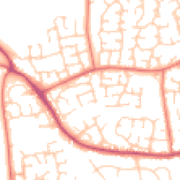 Daytime road noise heatmap for CW1 4RU