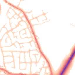 Daytime road noise heatmap for CW1 5FR