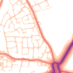 Daytime road noise heatmap for CW1 5JB