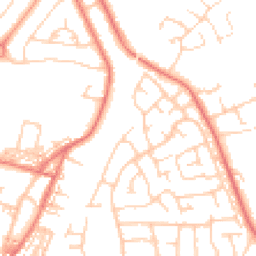 Daytime road noise heatmap for CW1 5LQ