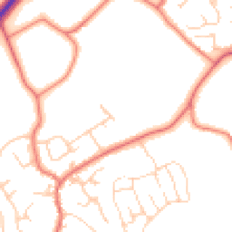 Daytime road noise heatmap for CW1 5UG