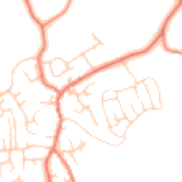 Daytime road noise heatmap for CW1 5WE