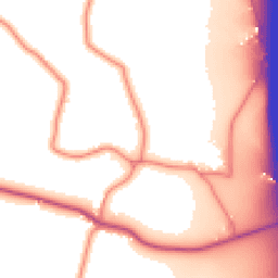 Daytime road noise heatmap for CW1 5XB