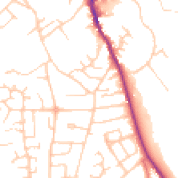 Daytime road noise heatmap for CW10 0AA