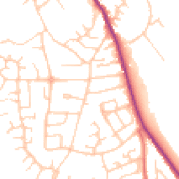 Daytime road noise heatmap for CW10 0AH
