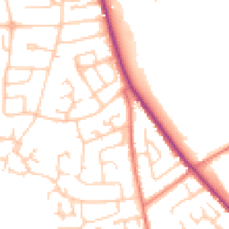 Daytime road noise heatmap for CW10 0AR