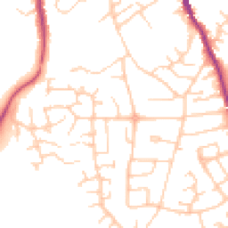 Daytime road noise heatmap for CW10 0AY