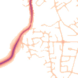 Daytime road noise heatmap for CW10 0BD