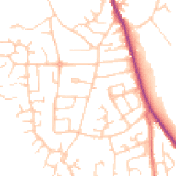 Daytime road noise heatmap for CW10 0BY