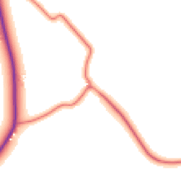 Daytime road noise heatmap for CW10 0LY
