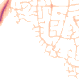Daytime road noise heatmap for CW10 0NS