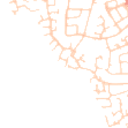 Daytime road noise heatmap for CW10 0NW