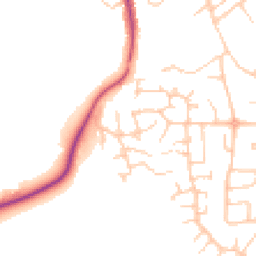Daytime road noise heatmap for CW10 0PD