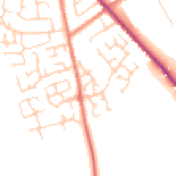 Daytime road noise heatmap for CW10 0RD